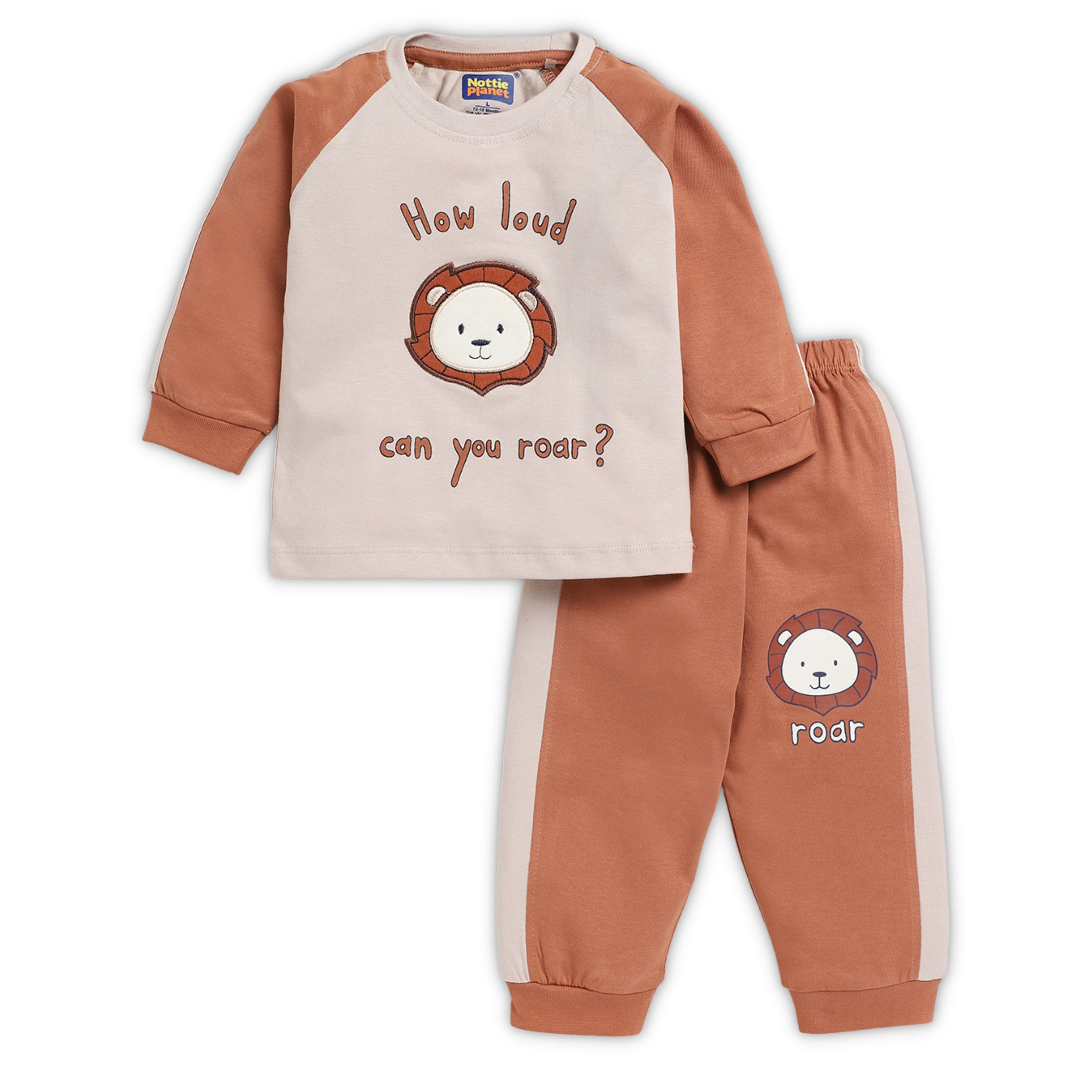 CLOTHING SET FOR BOY - BROWN