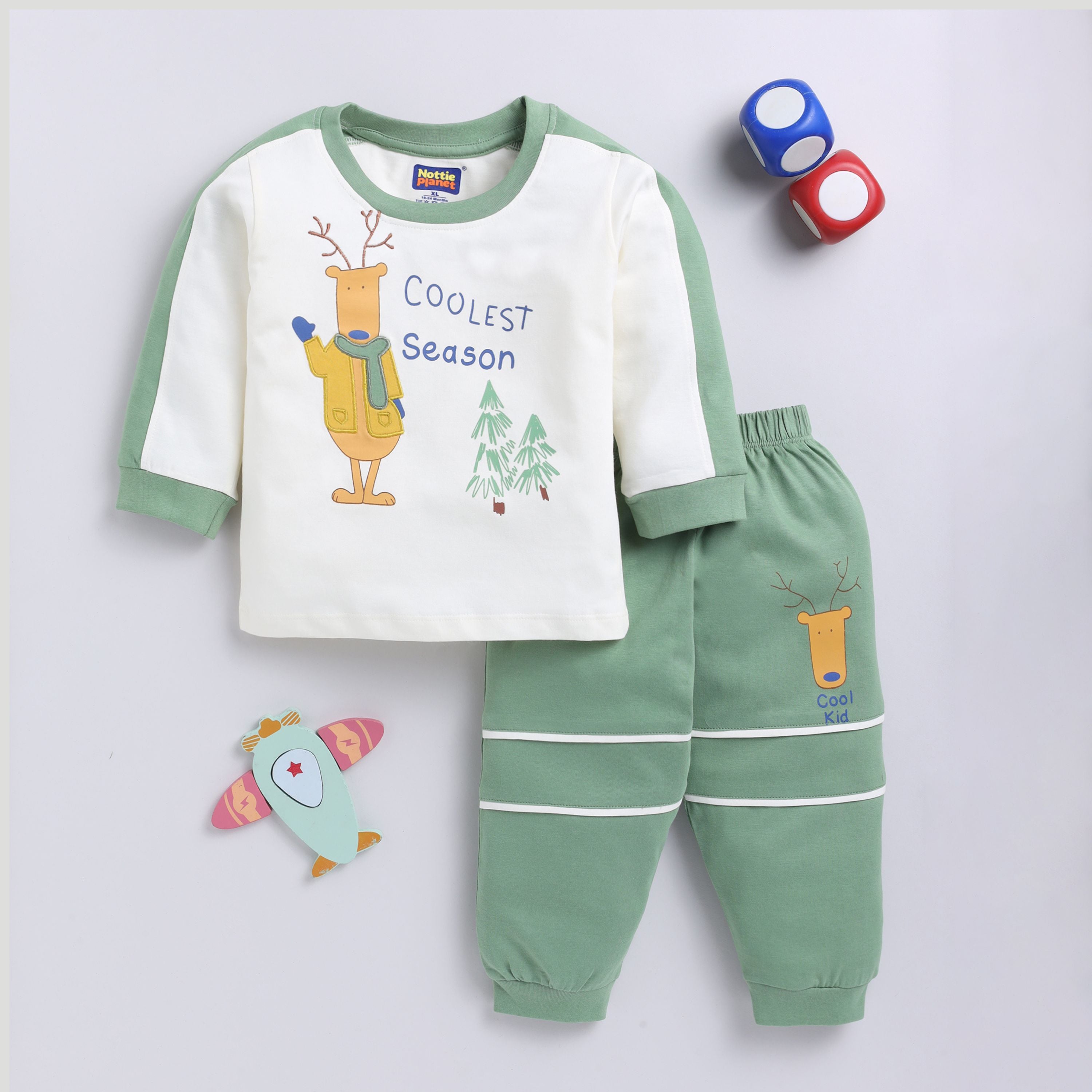 CLOTHING SET FOR BOY - GREEN