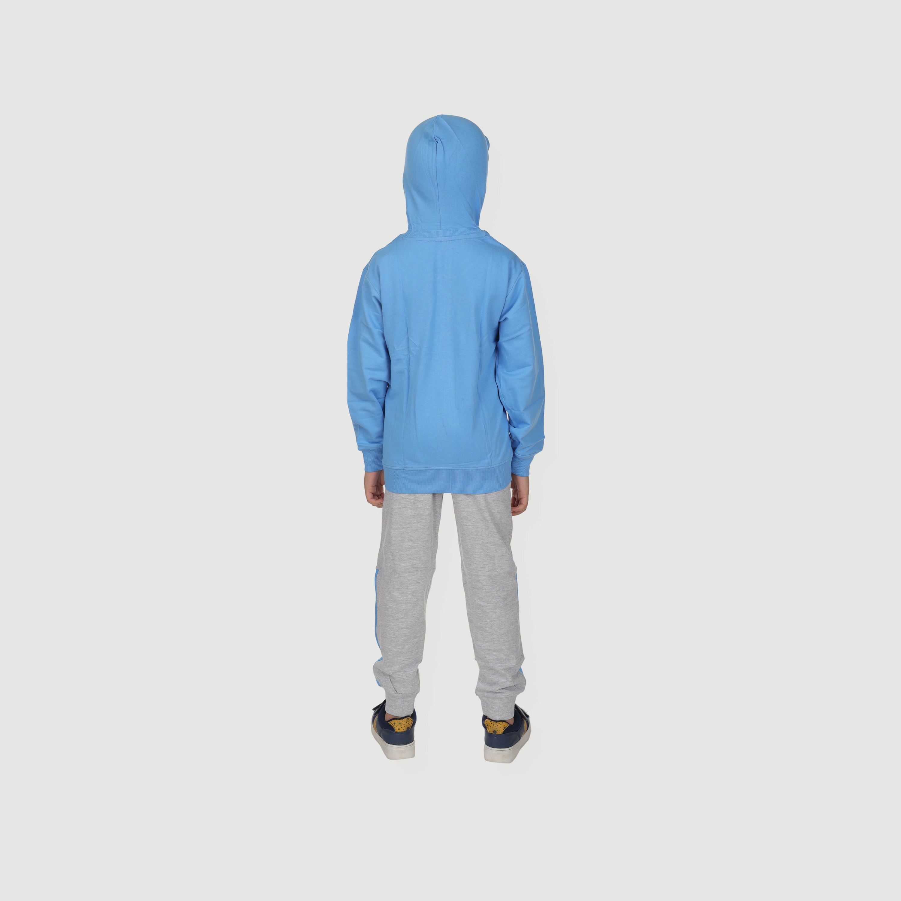 HOODED CLOTHING SET FOR BOY - BLUE