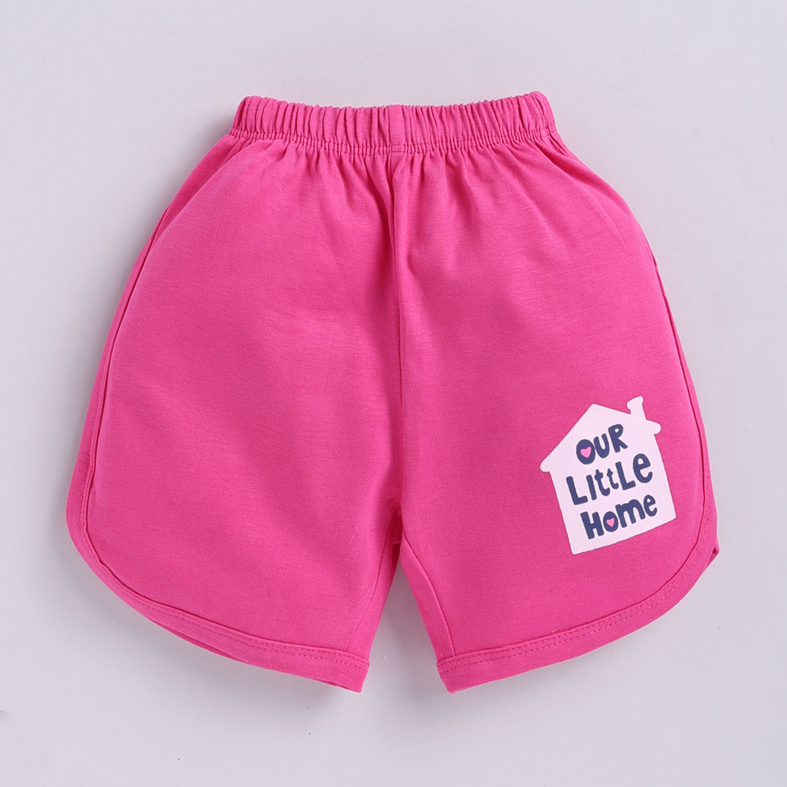 T-shirt With Shorts- Pink