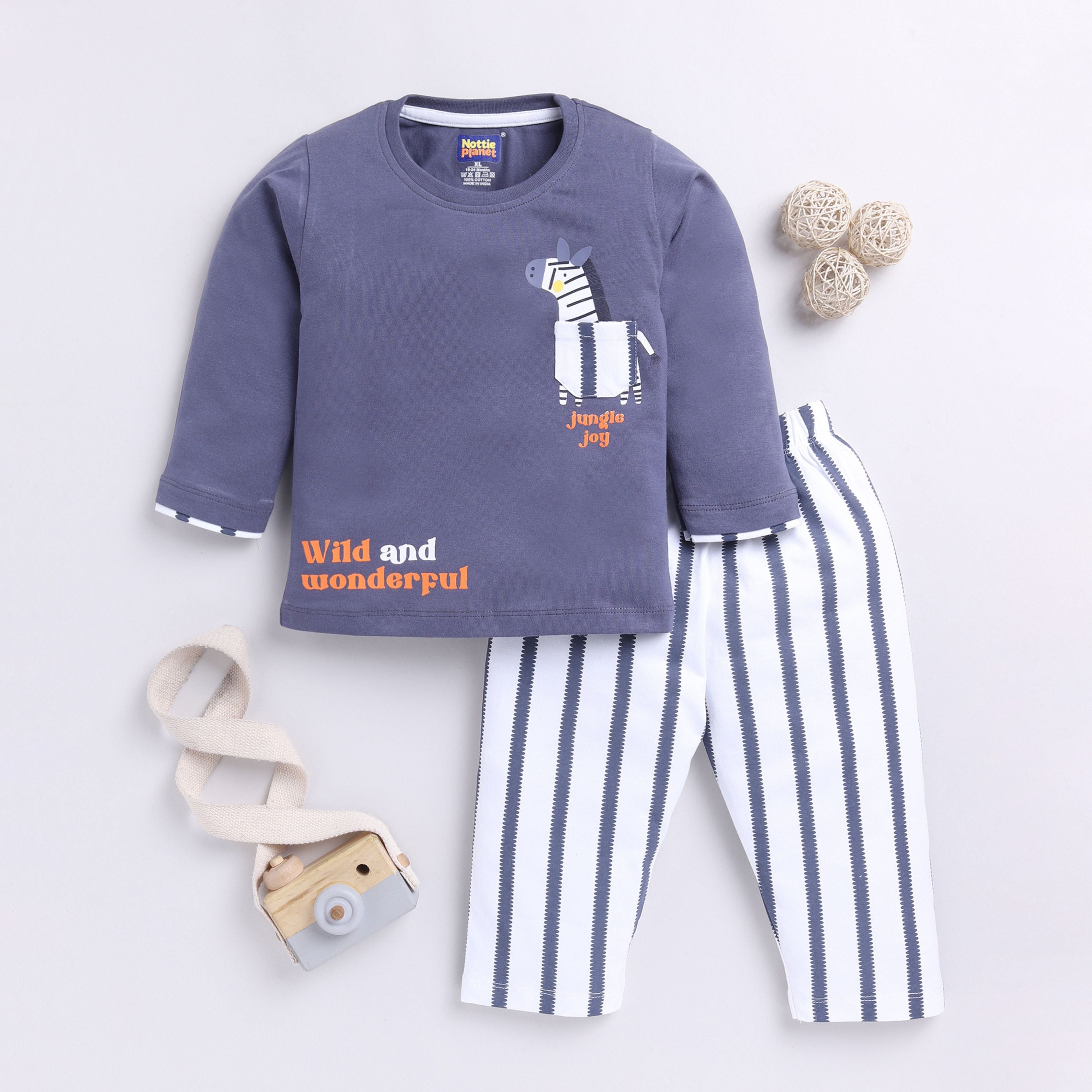 CLOTHING SET FOR BOY - STEEL BLUE