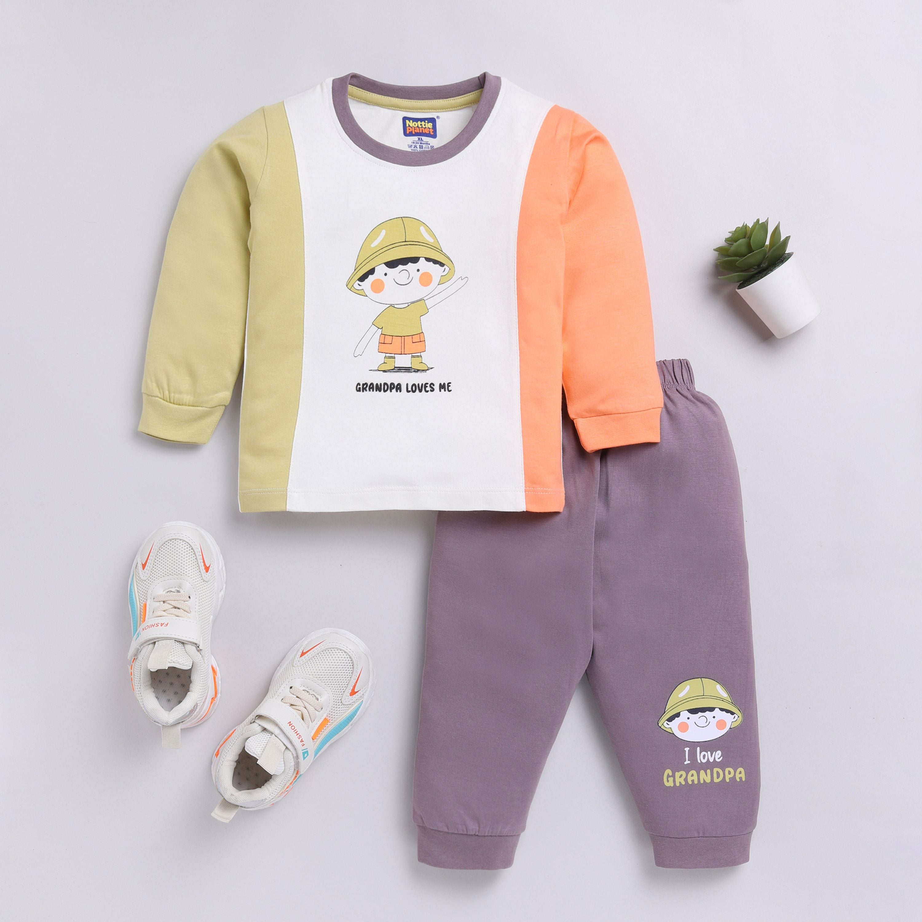 CLOTHING SET FOR BOY - LIGHT PURPLE