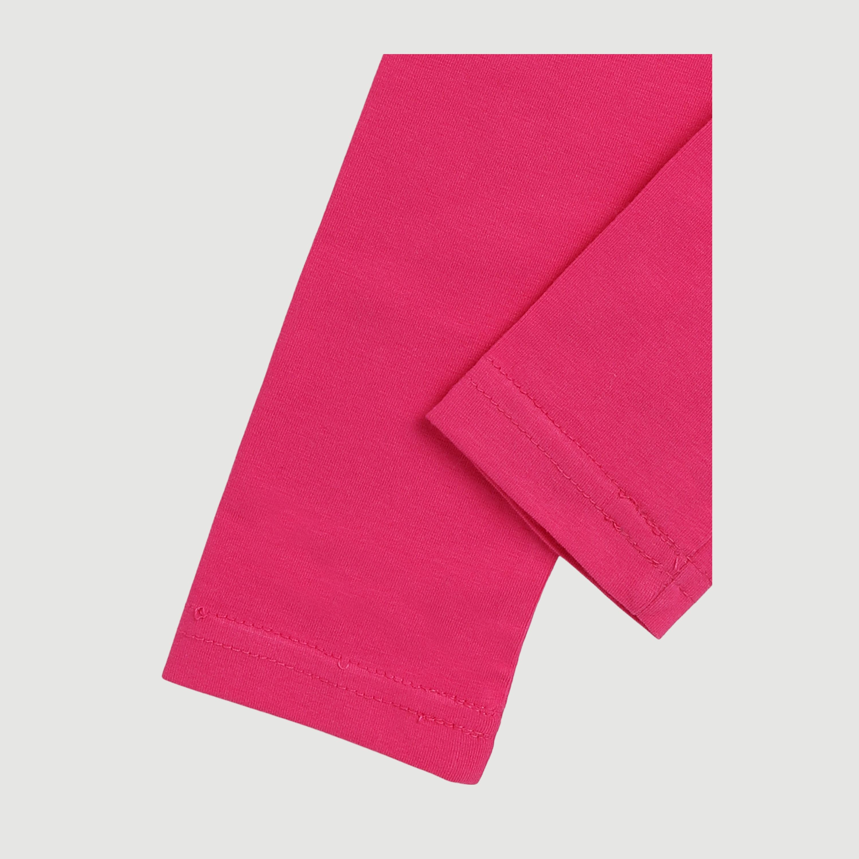 Stretchable Leggings For Girl's - HOT PINK
