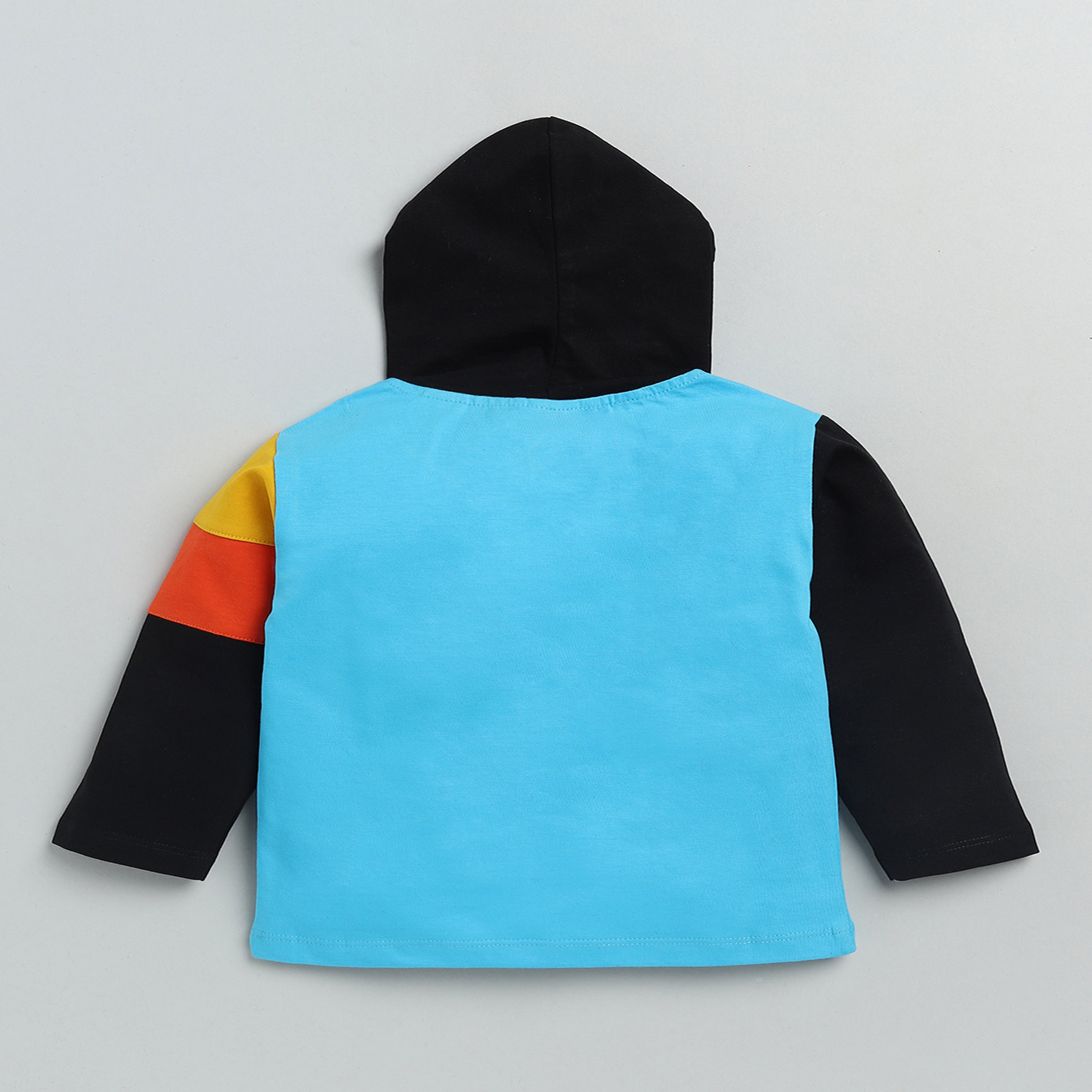 Printed Hooded Boy's Set - Blue