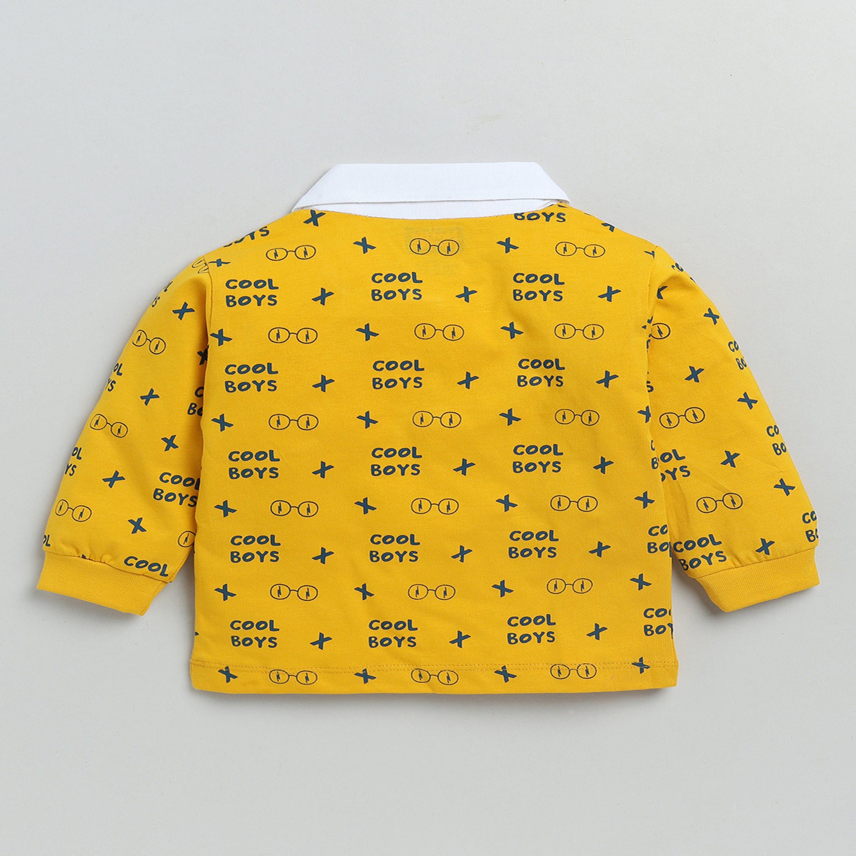 Printed Boy's Set - Yellow