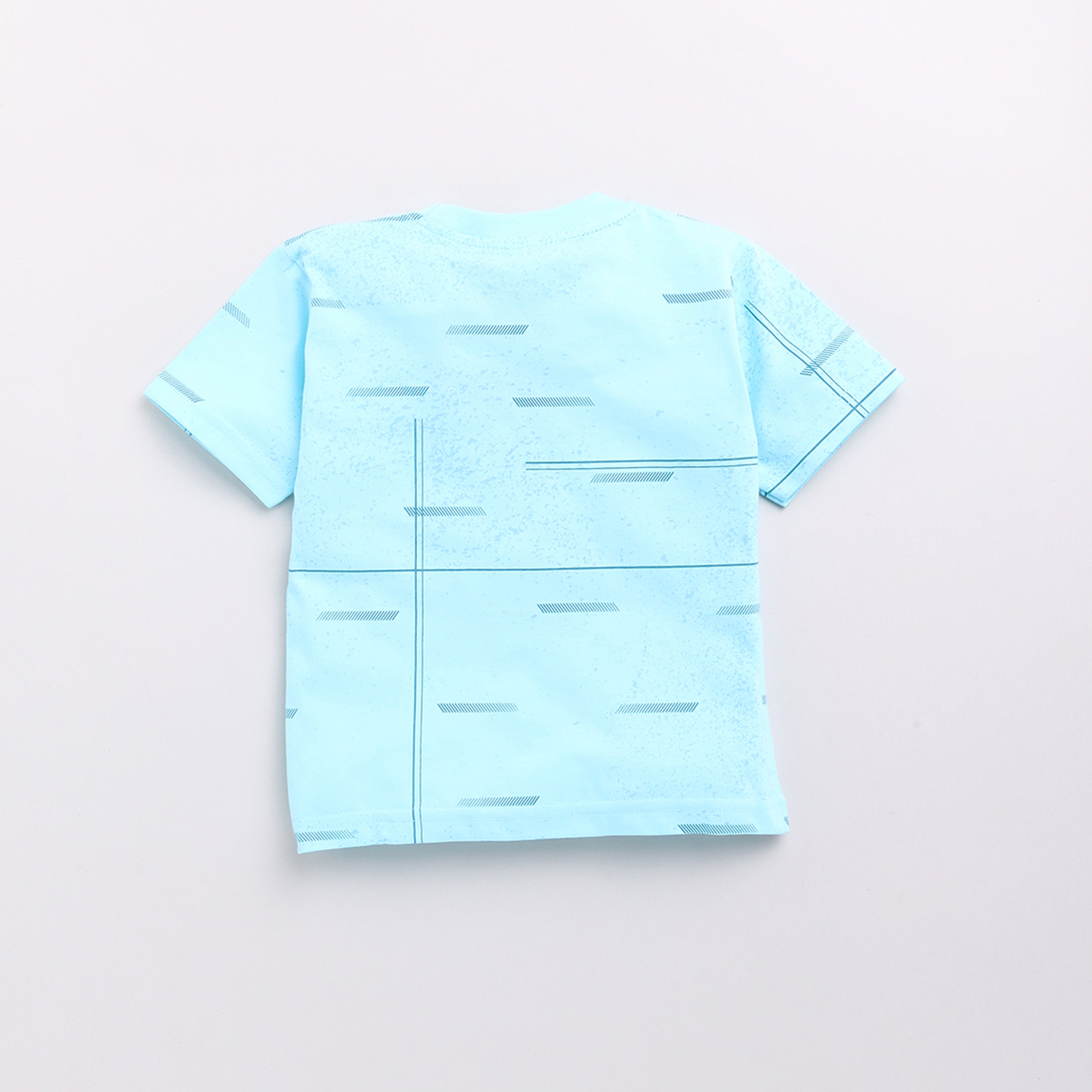 Half Sleeves  Printed Set - Blue