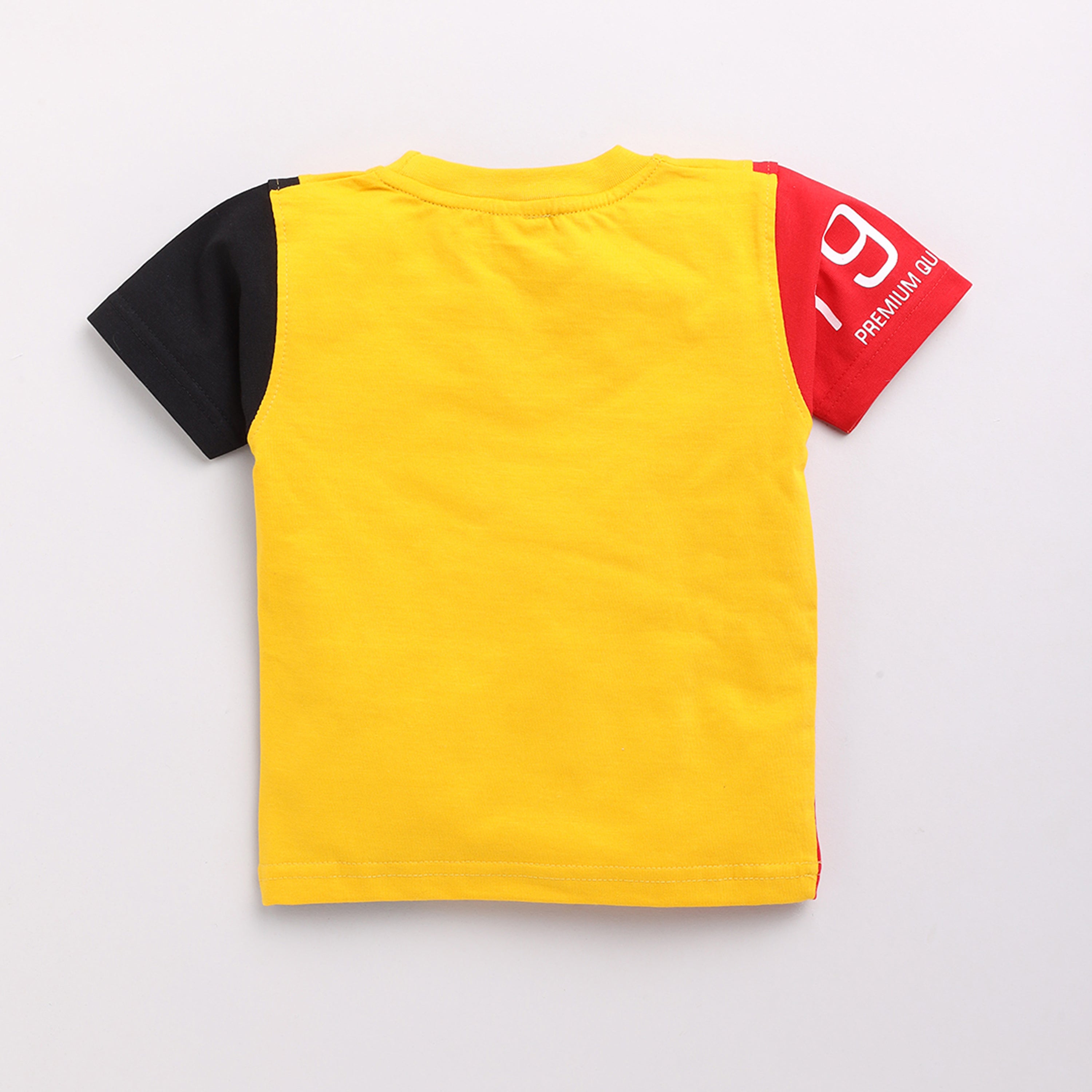 Half Sleeves  Printed Set - Mustard