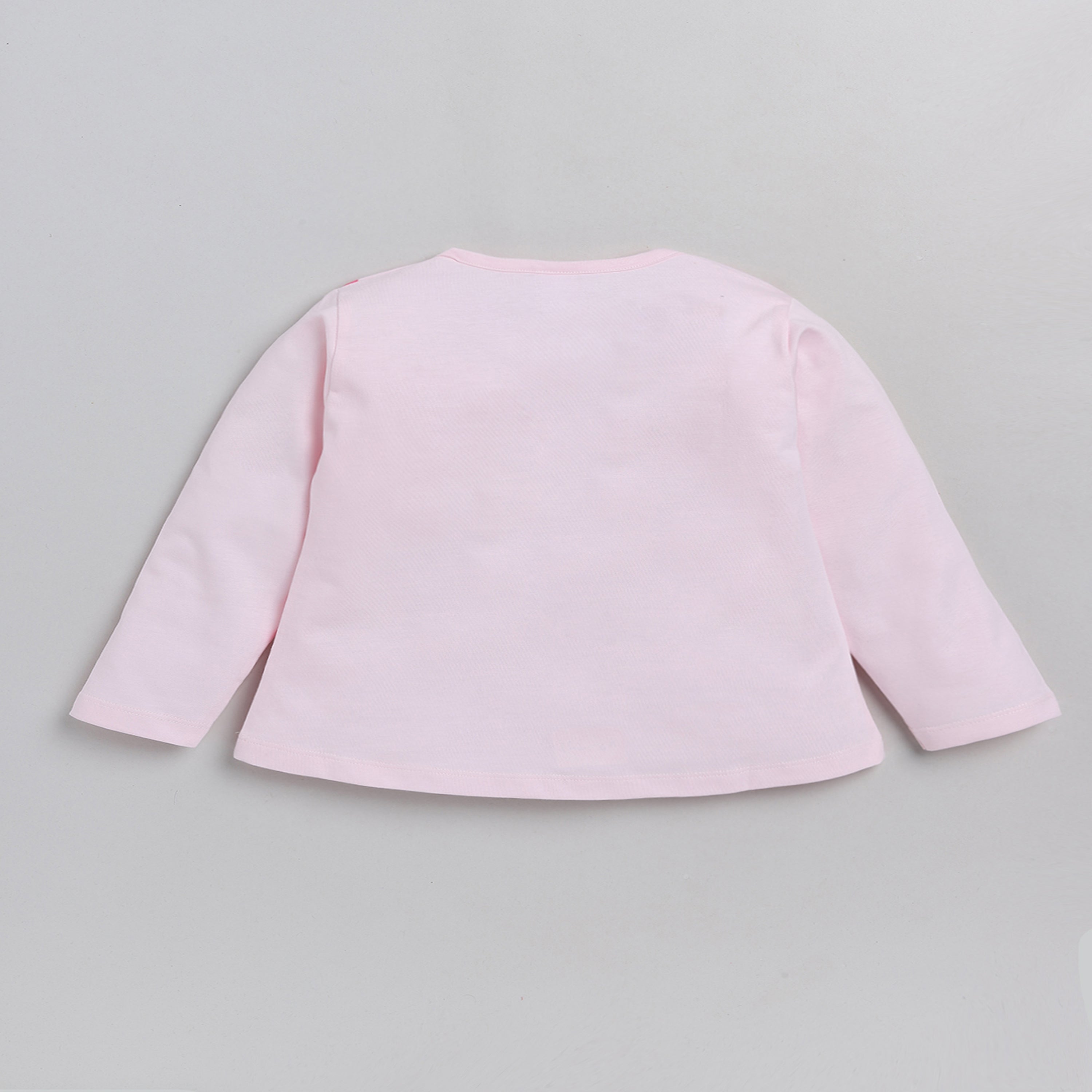 Full Sleeve Top With Pyjama - Pink