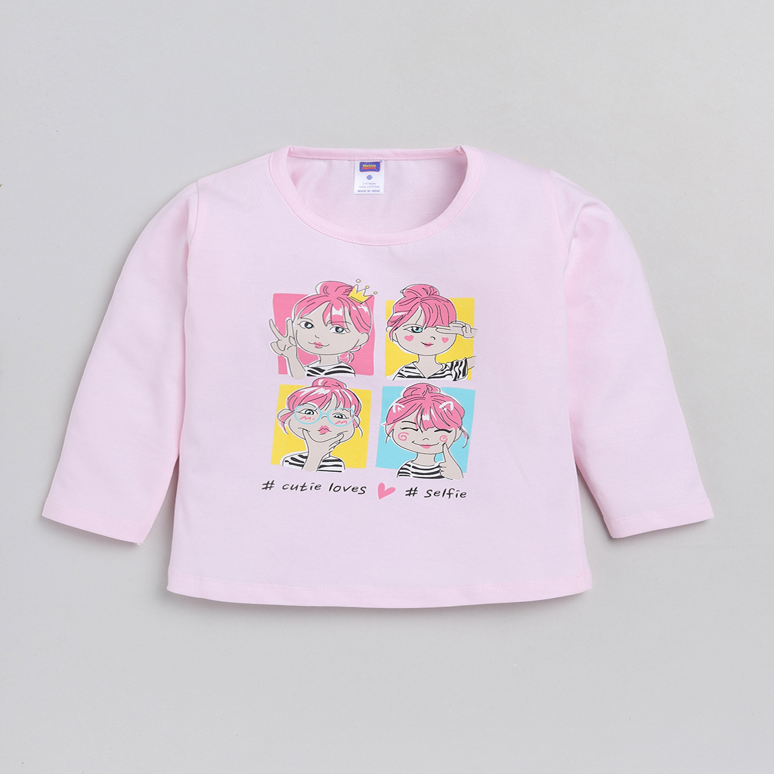 Full Sleeve T-Shirt  - Pink