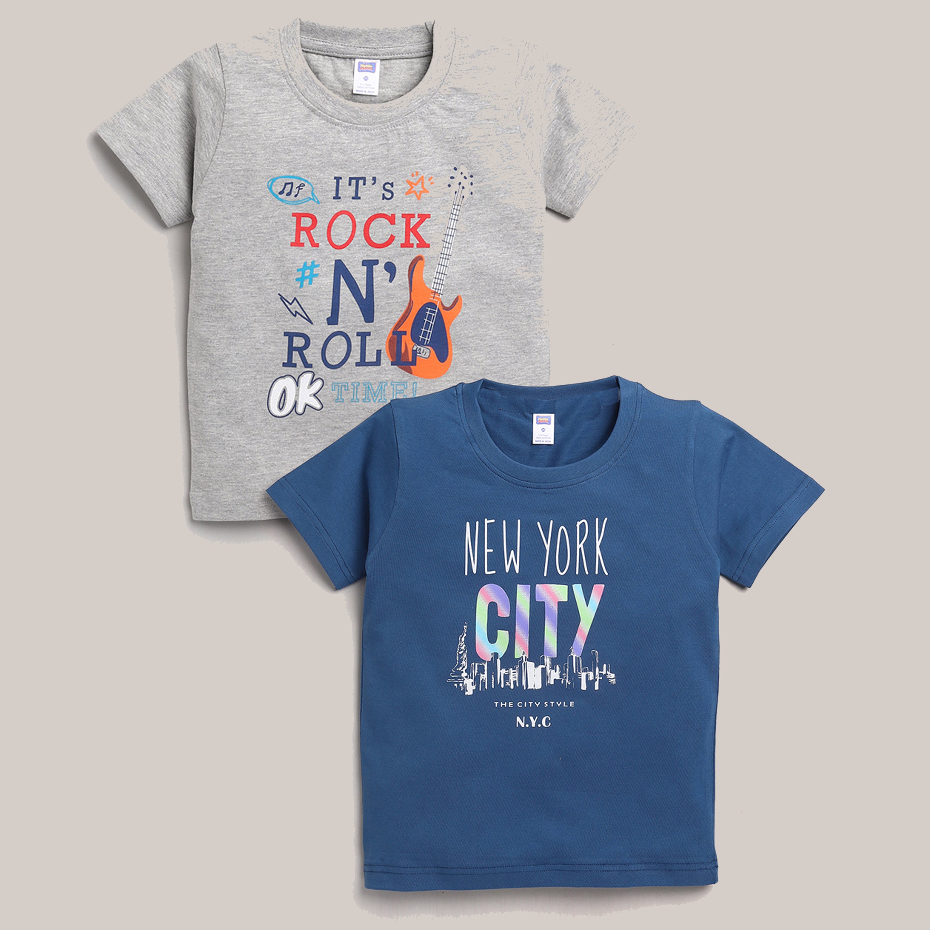 T-Shirt Pack of 2 - Grey & Navy